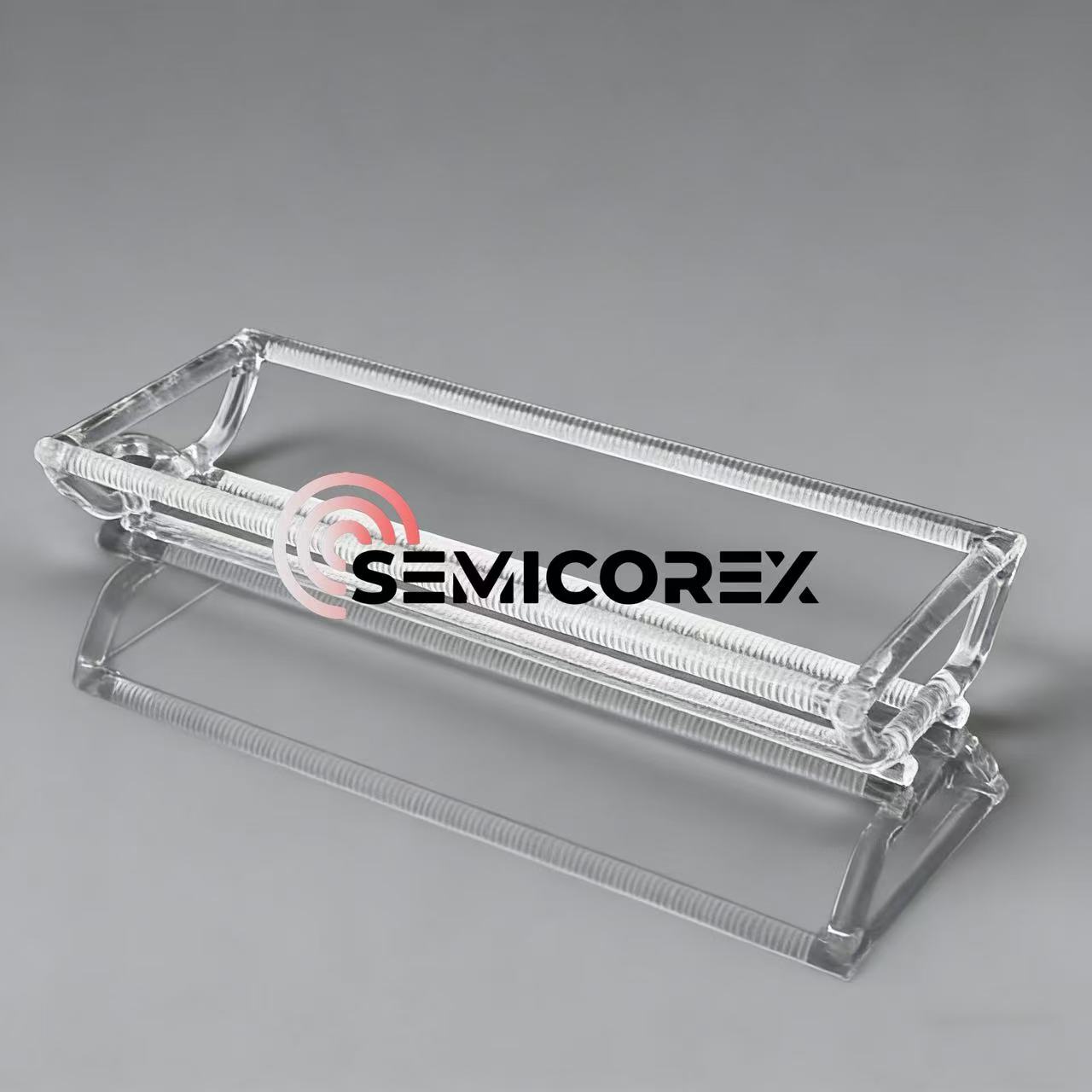 Хоризонтални кварцови вафлени лодки